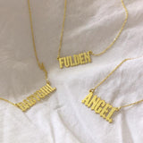 925 Silver | Custom Necklace in Gothic Font