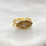 925 Silver | Eye Ring with Center Stone