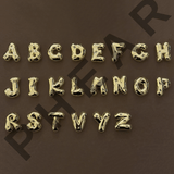 925 Silver | 3D Balloon Letter Necklace with Star and Stone Detail