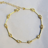 925 Silver | White Multi Marquise Stone Bracelet