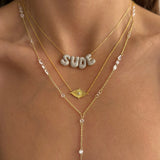 925 Silver | Personalized 3D Mini Bubble Necklace with Stones