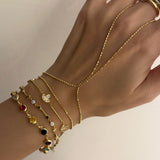 925 Silver | Double Layer Mini Bead Chain Hand Chain