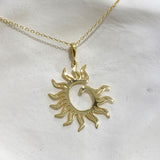 925 Silver | Spiral Sun Necklace