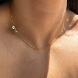 Double Heart Charm Necklace