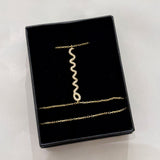 925 Silver | Double Chain Wave Hand Chain