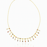 925 Silver | Colorful Drop Stone Necklace