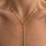 Evil Eye Lariat Necklace
