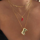 925 Silver | Colorful Enamel Chili Necklace