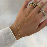 925 Silver | Minimal Twist Hand Chain