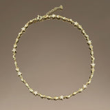 14K Gold | Manifest Necklace with Hamsa, Star, Moon & Eye Charms