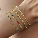 925 Silver | North Star Bar Chain Bracelet