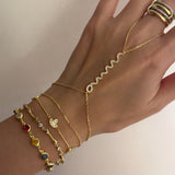 925 Silver | Double Chain Wave Hand Chain