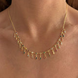 925 Silver | Colorful Drop Stone Necklace