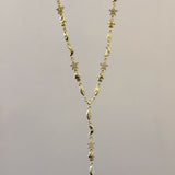 925 Silver | Manifest Y Chain Necklace with Hamsa, Star, Moon & Eye Charms