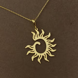 925 Silver | Spiral Sun Necklace