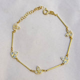 925 Silver | Multi Lotus Charm Bracelet