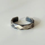 Raw Edge Sterling Silver Band Ring