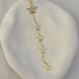 925 Silver | Star Charm Y Necklace with Stone Detail