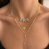 925 Silver | Eye Necklace with Center Stone