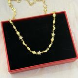 14K Gold | Manifest Necklace with Hamsa, Star, Moon & Eye Charms