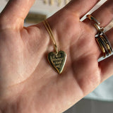 Personalized Puffy Heart Necklace – Custom Engraved Pendant