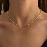 925 Silver | North Star Bar Chain Necklace