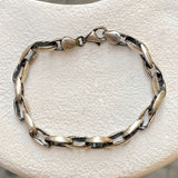 925 Silver | Oxidized Marquise Chain Men’s Bracelet
