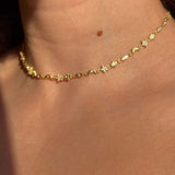 14K Gold | Manifest Necklace with Hamsa, Star, Moon & Eye Charms