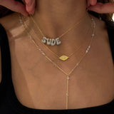 925 Silver | Personalized 3D Mini Bubble Necklace with Stones