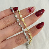 925 Silver | Manifest Bracelet with Hamsa, Star, Moon & Eye Charms