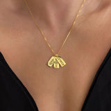 925 Silver | Personalized Multi-Plate Cube Chain Necklace (Single, Double & Triple Options)