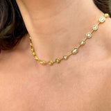 925 Silver | White Stone Aura Necklace