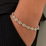 925 Silver | Unisex Mariner Chain Bracelet