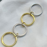 925 Silver | 4-Piece Thick Interlock Ring Set