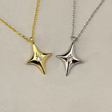 925 Silver | North Star Necklace with Stone Detail
