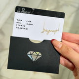 14K Gold | Personalized 3D Handwriting Necklace with 0.05ct Diamonds