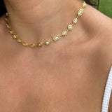 925 Silver | White Stone Aura Necklace