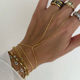 925 Silver | Thin Wheat Chain Hand Chain