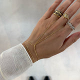 925 Silver | Minimal Twist Hand Chain