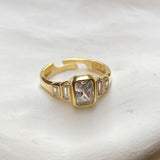 925 Silver | Five-Stone Baguette Ring