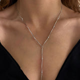 925 Silver | North Star Bar Y Chain Necklace