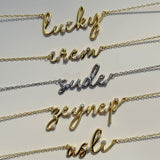 925 Silver | Personalized 3D Handwriting Bracelet with Stone Detail