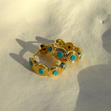 925 Silver | Multi-Turquoise Vintage Style Earrings