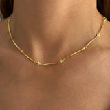 925 Silver | North Star Bar Chain Necklace