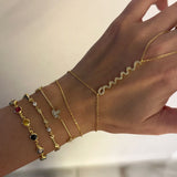 925 Silver | Double Chain Wave Hand Chain