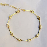 925 Silver | White Multi Marquise Stone Bracelet