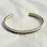 925 Silver | Double-Layer Patterned Men’s Cuff Bracelet