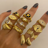 925 Silver | Striped Vintage Style Ring