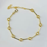 925 Silver | White Multi Round Stone Bracelet