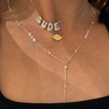 925 Silver | Personalized 3D Mini Bubble Necklace with Stones